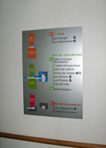 Panneau en aluminium anodisé