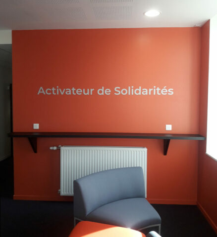Lettres découpées en dibond
