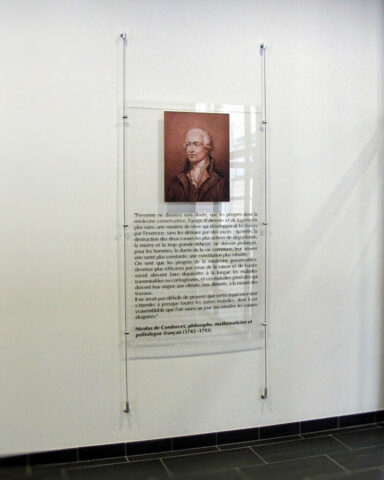 Plexiglass sur câbles